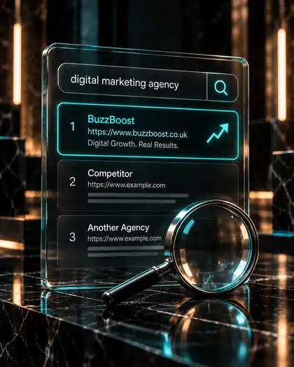 SEO service menu artwork