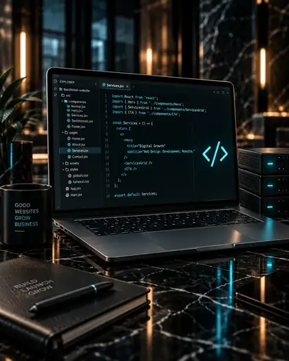 Web Development service menu artwork